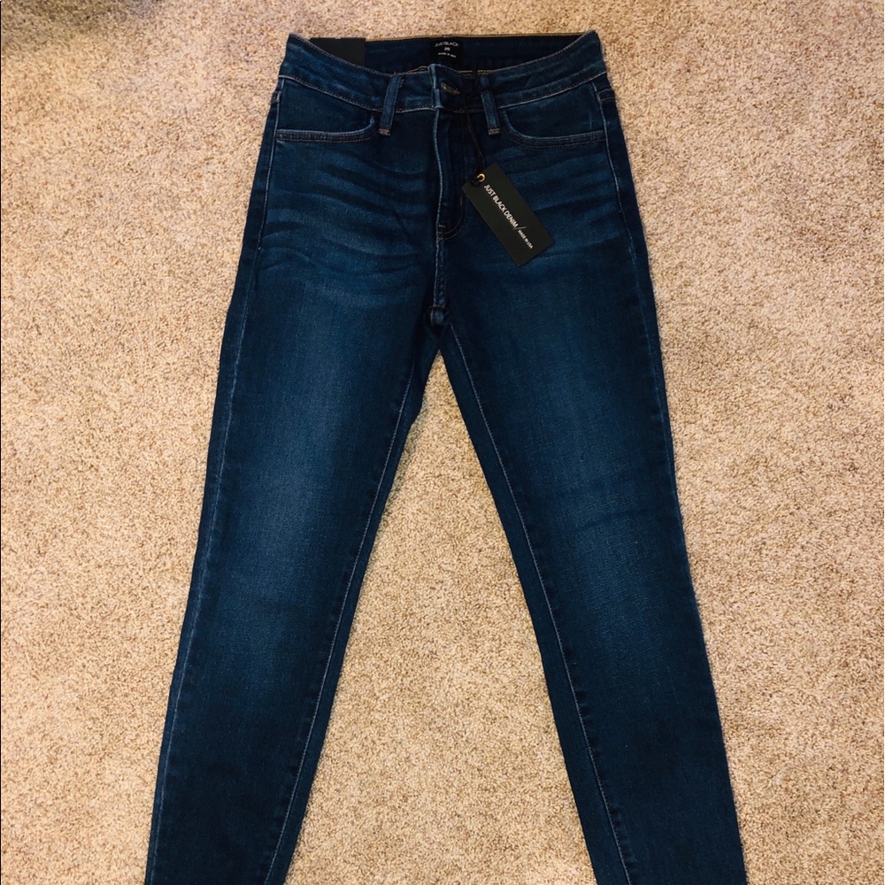 Dark Wash, Just Black Denim Jeans